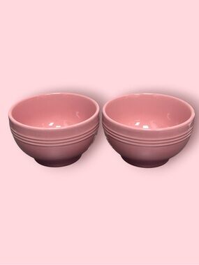 Le Creuset Stoneware San Francisco Rice Bowls Set of 2 (Rose Quartz)